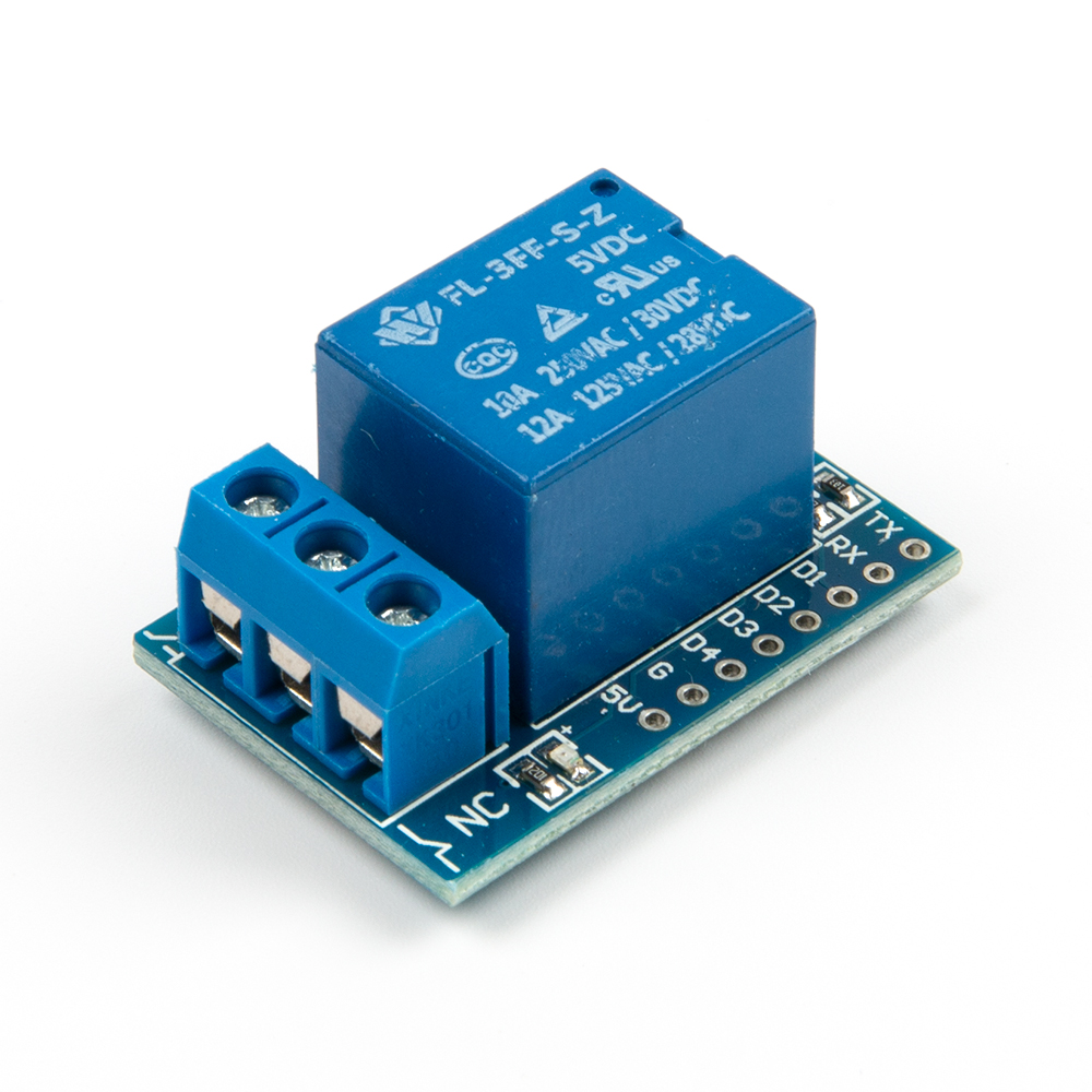 Плата расширения одноканальное реле 5в для котроллера Wemos D1 mini